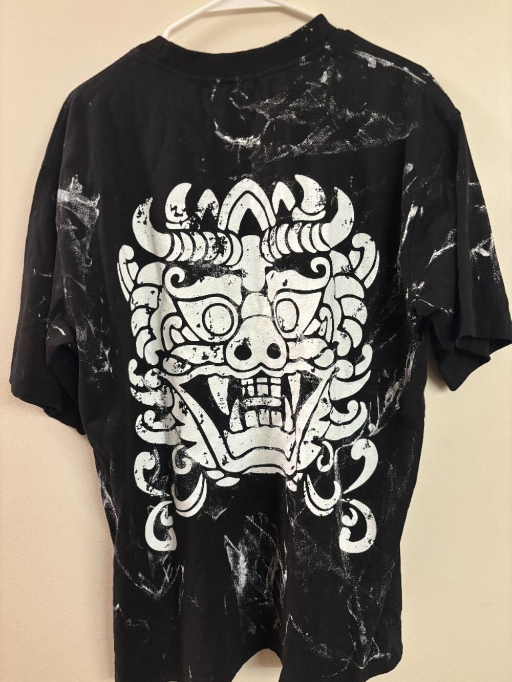 KIRTIMUKHA Korea Designer Logo Oversized Tee Black Graphic Streetwear Seoul